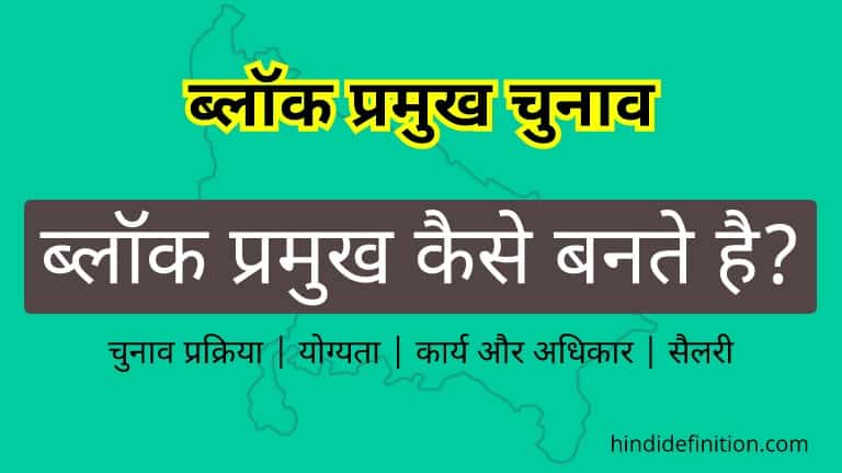 ब्लॉक प्रमुख कैसे बनते है? चुनाव प्रक्रिया | योग्यता | कार्य और अधिकार | सैलरी