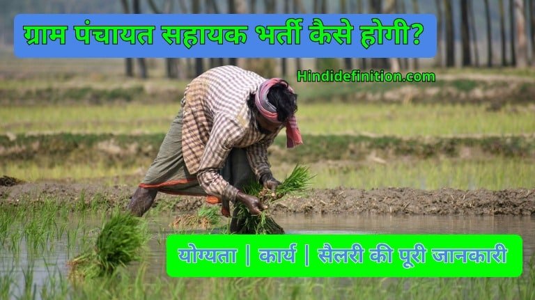 ग्राम पंचायत सहायक भर्ती कैसे होगी | योग्यता | कार्य | सैलरी की पूरी जानकारी