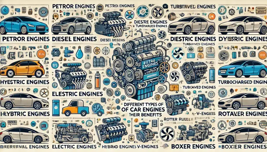 विभिन्न प्रकार के कार इंजन और उनके फायदे (Different Types of Car Engines and Their Benefits)