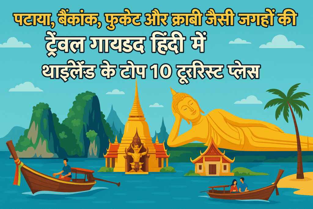 पटाया, बैंकॉक, फुकेट और क्राबी जैसी जगहों की ट्रैवल गाइड हिंदी में। थाईलैंड के टॉप 10 टूरिस्ट प्लेस।