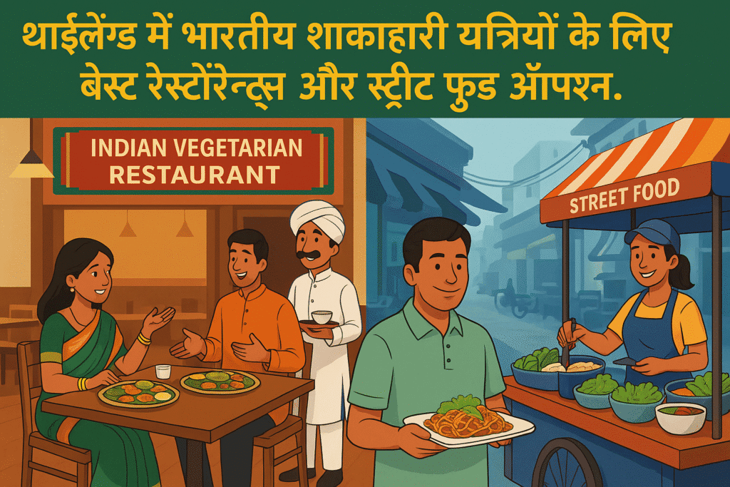 थाईलैंड में भारतीय शाकाहारी यात्रियों के लिए बेस्ट रेस्टोरेंट्स और स्ट्रीट फूड ऑप्शन।