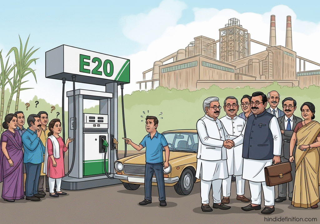 भारत में E20 योजना: जनता के लिए या उद्योगपतियों के लिए?