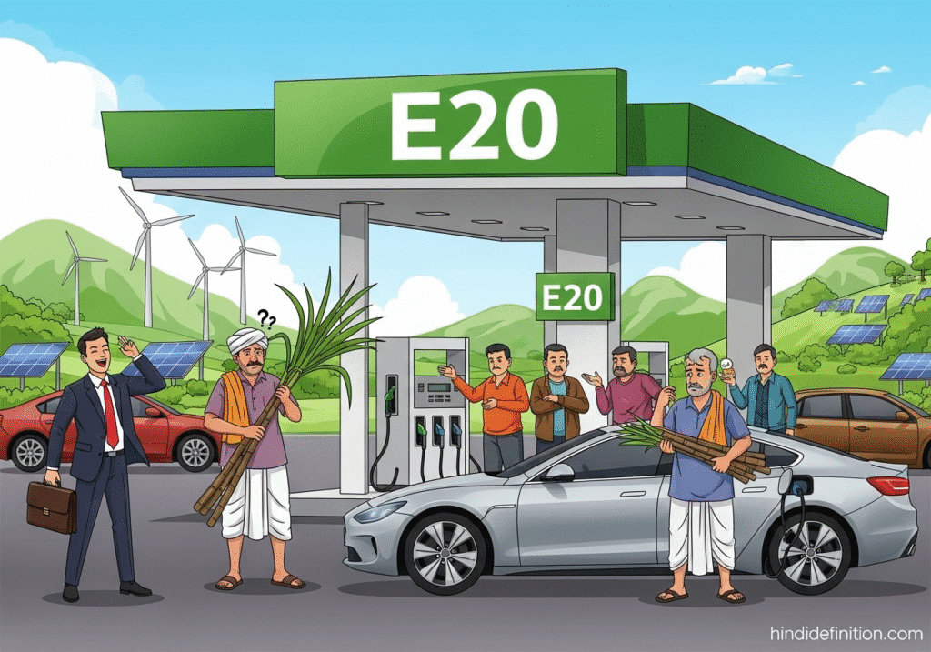 भारत में E20 योजना क्या है? फायदे, नुकसान और गाड़ियों पर असर