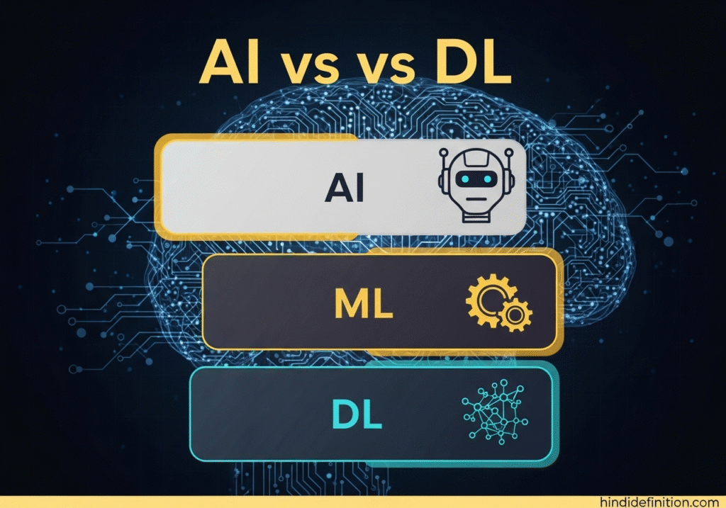 ai vs ml vs dl difference in hindi