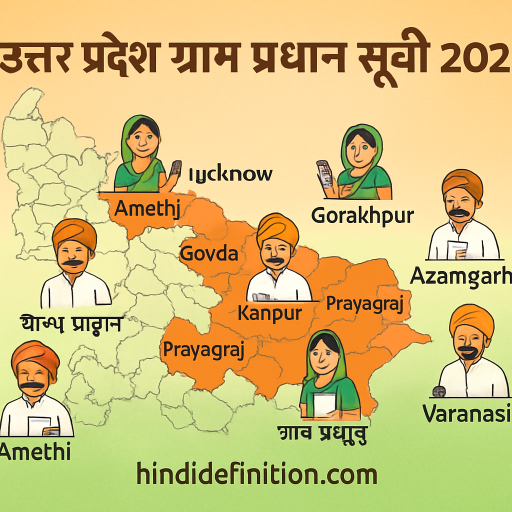 उत्तर प्रदेश ग्राम प्रधान सूची 2025