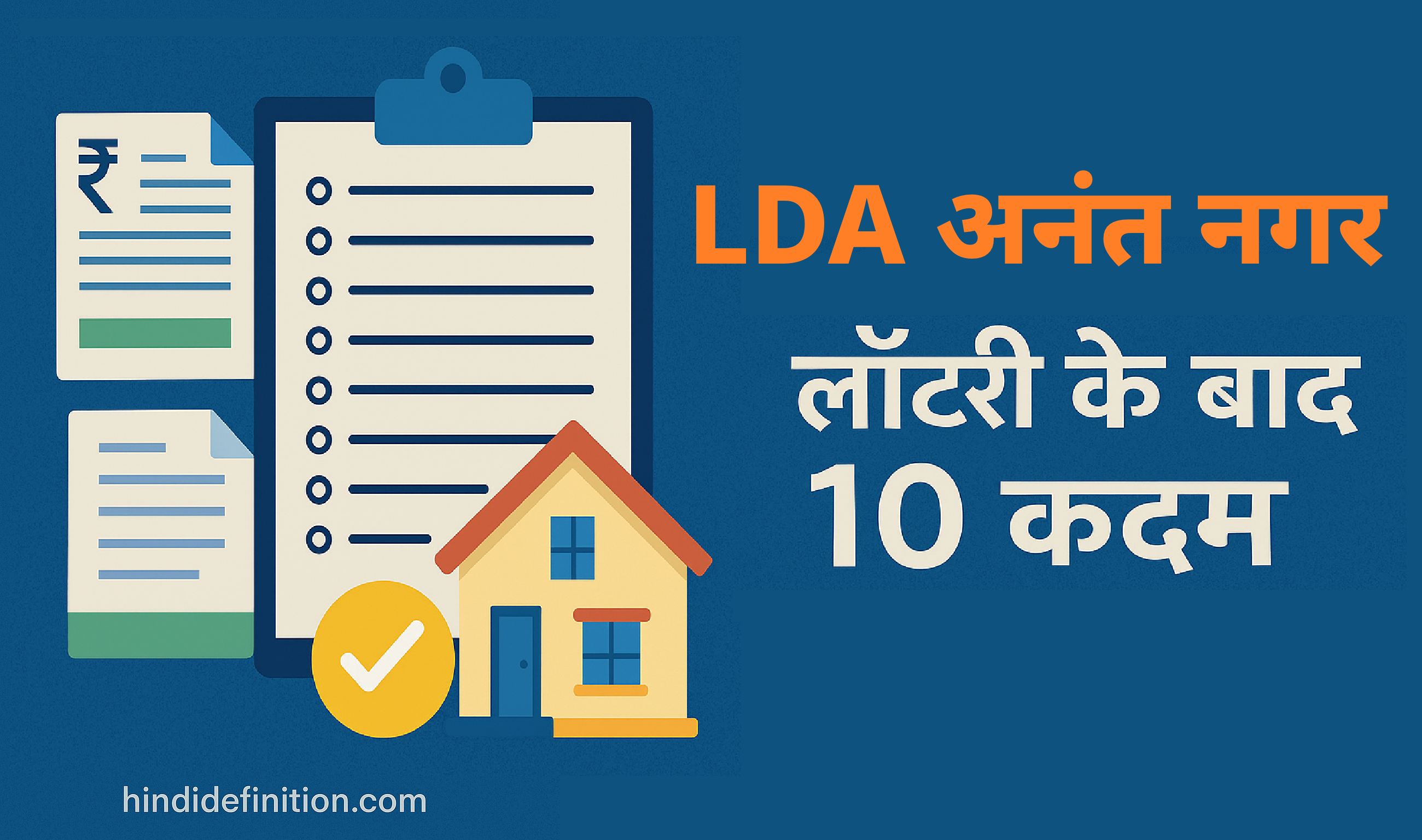 LDA अनंत नगर: लॉटरी के बाद 10 ज़रूरी कदम—पेमेंट, NOC, रजिस्ट्री, पजेशन
